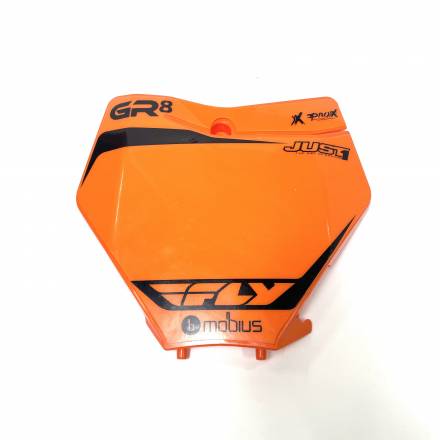 Щиток передний GR8 оранжевый с графикой