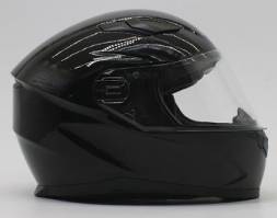 Шлем интеграл с очками ROCKOT RM-133 Solid Dark (XS) (черный глянцевый однотонный)