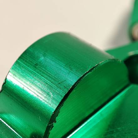 Переходники (стойки) руля 22мм-28мм зеленые