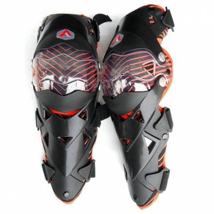 Защита колена шарнирная ATAKI SC-111 черная/оранжевая