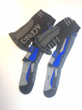 Гольфы кроссовые Acerbis X-LEG PRO Black/Blue. S/M (39-41)