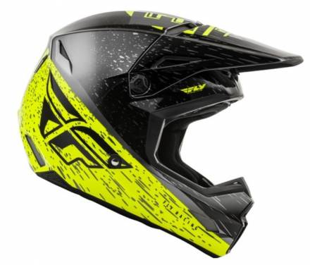 Шлем детский (кроссовый) FLY RACING KINETIC K120 ECE Hi-Vis желтый/серый/черный   YM