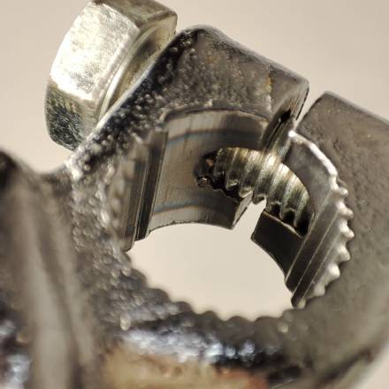 Рычаг кикстартера кованный, полированный D17