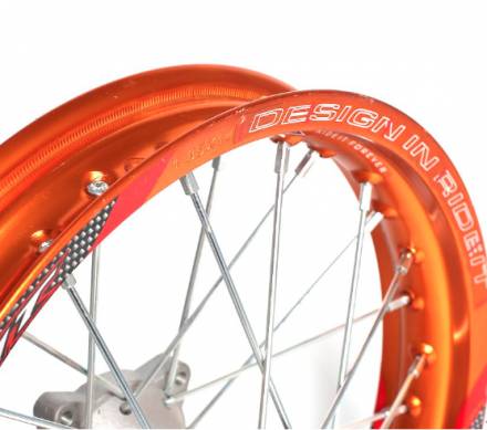 Обод 14&quot; задний алюминий (1,85-R14 d=15mm) оранжевый