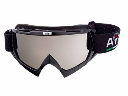 Очки кроссовые AiM (PRO) 157-100 Black Glossy