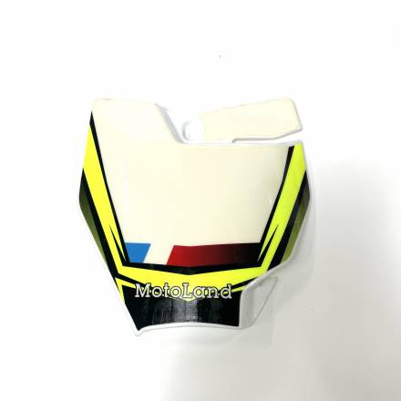 Щиток передний MOTOLAND питбайк белый с графикой