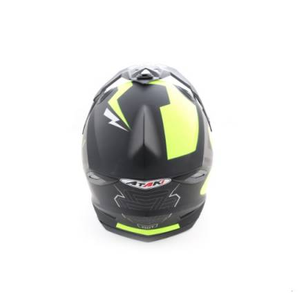 Шлем (кроссовый) Ataki MX801 Strike Hi-Vis желтый/черный матовый  L