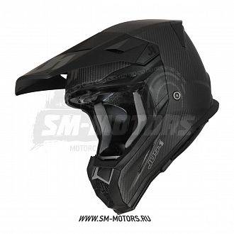 Шлем кроссовый JUST1 J22 Carbon Solid (карбон матовый, S, 1560035-880-8698)