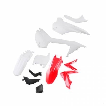 Комплект пластика для питбайка (тип BSE PH10) белый/красный