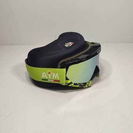 Очки кроссовые AiM (PRO) 157-600 Black-Yellow Glossy