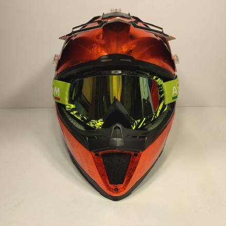 Очки кроссовые AiM (PRO) 157-600 Black-Yellow Glossy