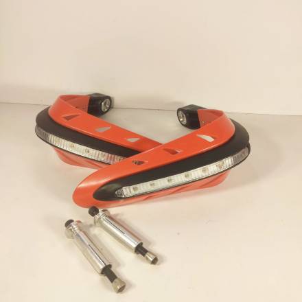 Защита рук с поворотниками красная