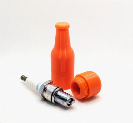 Чехол для свечи эндуро оранжевый