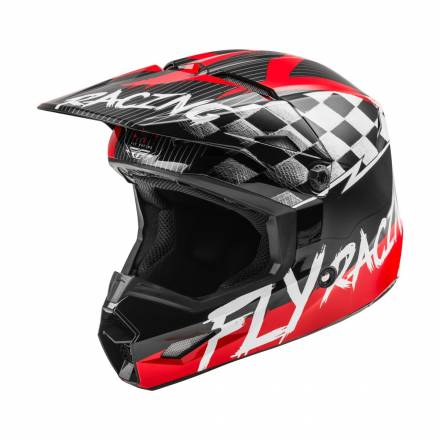 Шлем детский (кроссовый) FLY RACING KINETIC SKETCH ECE красный/черный/серый     YS