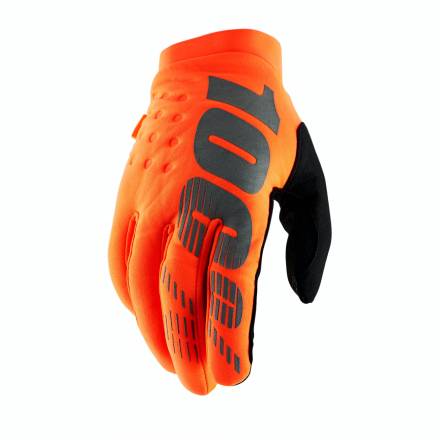 Мотоперчатки 100% Brisker Glove Fluo Orange/Black XL (10016-260-13)