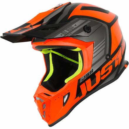 Шлем (кроссовый) JUST1 J38 BLADE (оранжевый/черный/глянцевый) L