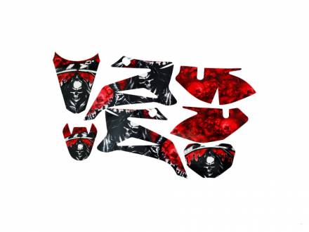 Наклейки на пластик (комплект) TTR &quot;DEATH&quot;