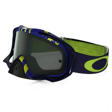 Очки для мотокросса OAKLEY Crowbar Sunday Punchers синие-желтые / темно-серая (OO7025-35)