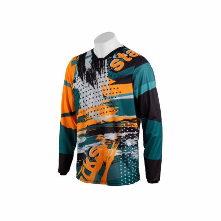 Джерси STARKS PHOENIX EVO Бирюза/Оранжевый (L)