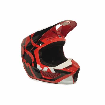 Мотошлем Fox V1 Lux Helmet (Flow Red, S, 2022)