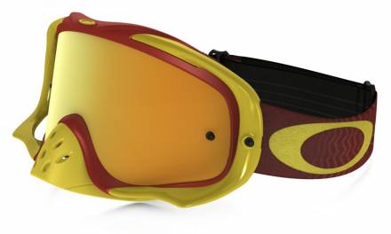 Очки для мотокросса OAKLEY Crowbar Camo красные-желтые / оранжевая Iridium  (OO7025-75)