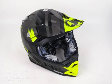 Шлем (кроссовый) JUST1 J32 PRO Kick желтый/черный/титановый матовый (2018)    S