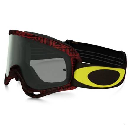 Очки для мотокросса OAKLEY O-Frame Distress красные-черные / темно-серая (OO7029-29)